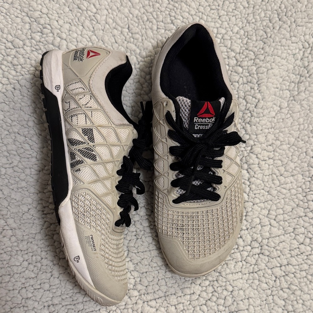 Reebok Beige and Black CrossFit Shoes